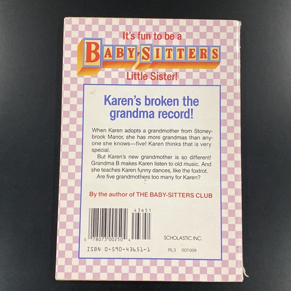 Baby-Sitters Little Sister #10: Karen’s Grandmothers by Ann M. Martin - Novel - Picture 2 of 9